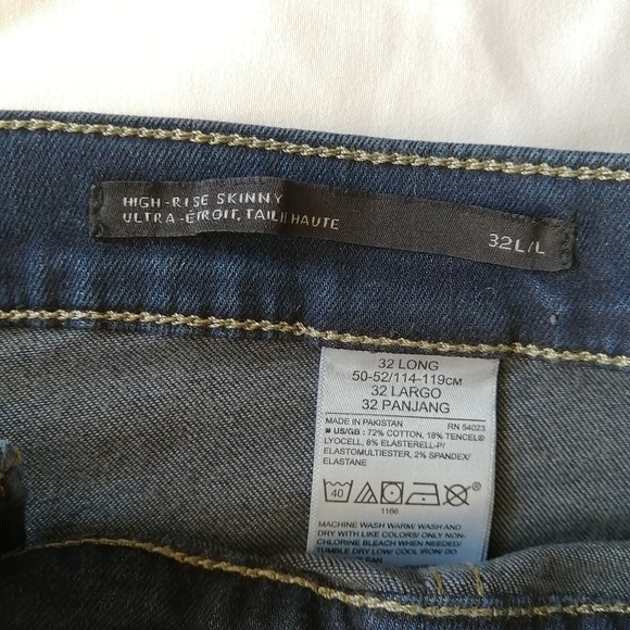 Banana Republic High Rise Skinny Ankle Crop Jeans NWT 2021 Size 32 Long - Picture 10 of 14